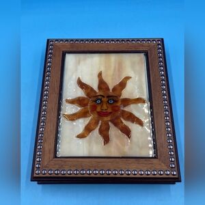 Handmade Stained Glass Sun Key Storage Box